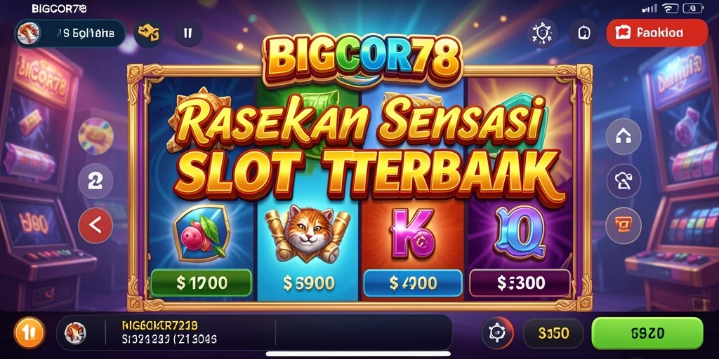 Tampilan menarik gameplay Slot dari BIGCOR78 yang membuat ketagihan.