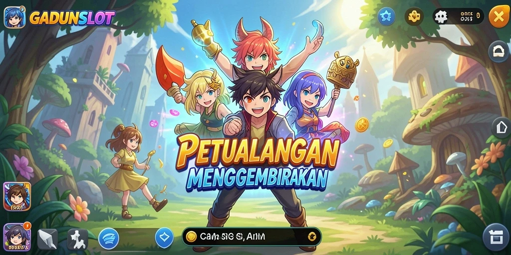 Tampilan menarik dari game Anime GADUNSLOT dengan karakter favorit.
