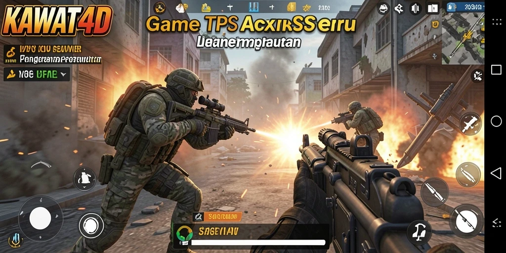 Tangkapan layar gameplay KAWAT4D yang intens dan seru.